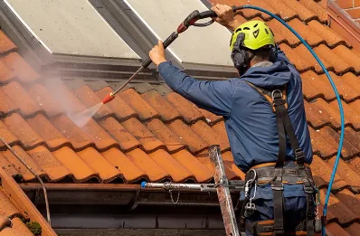 Démoussage et hydrofuge de toiture à Plouzélambre